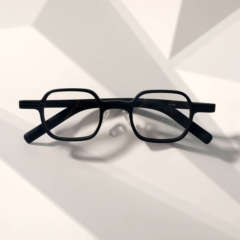 Bernard Square Black Glasses