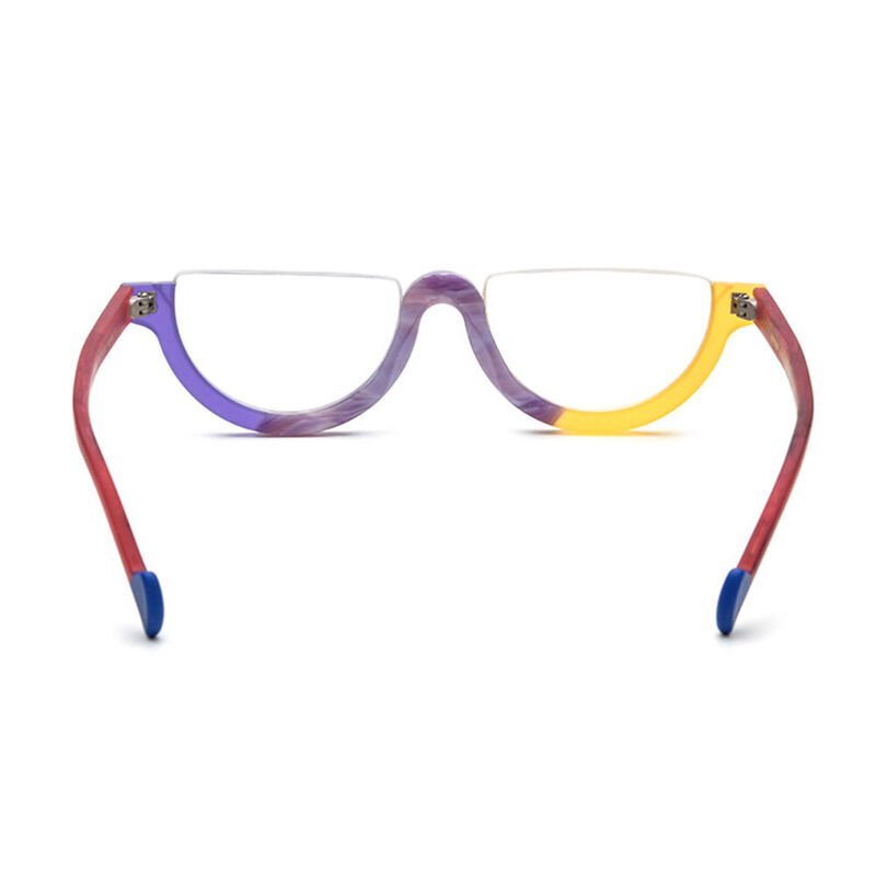 Yvetta Oval Purple Glasses