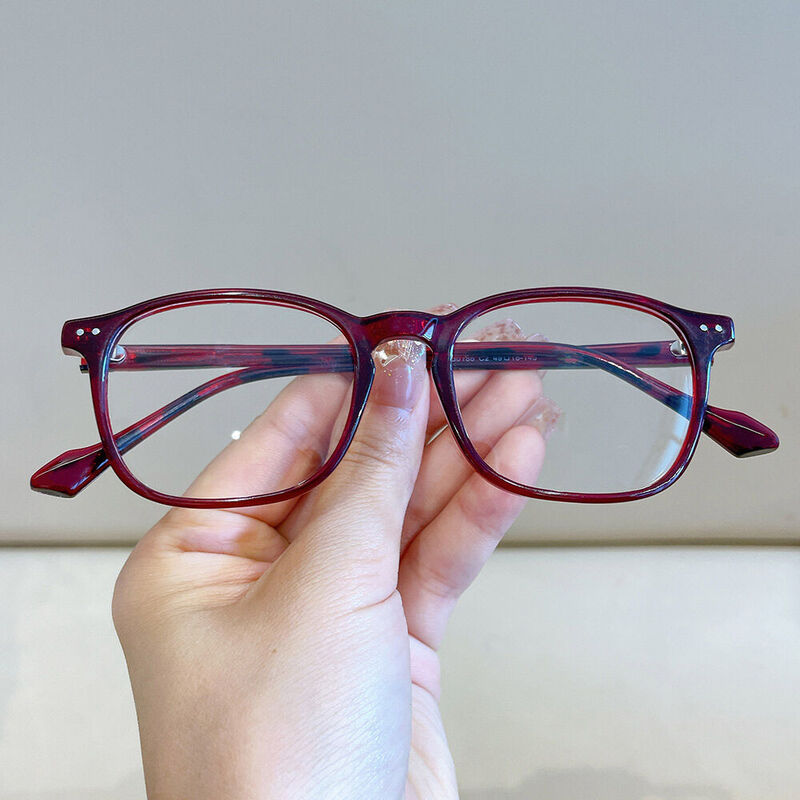 Susiap Square Red Glasses