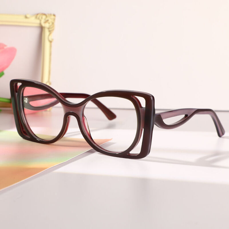 Conan Cat Eye Lila Brille