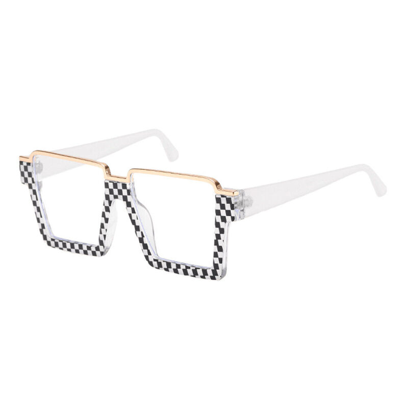 Olga Square Black Glasses