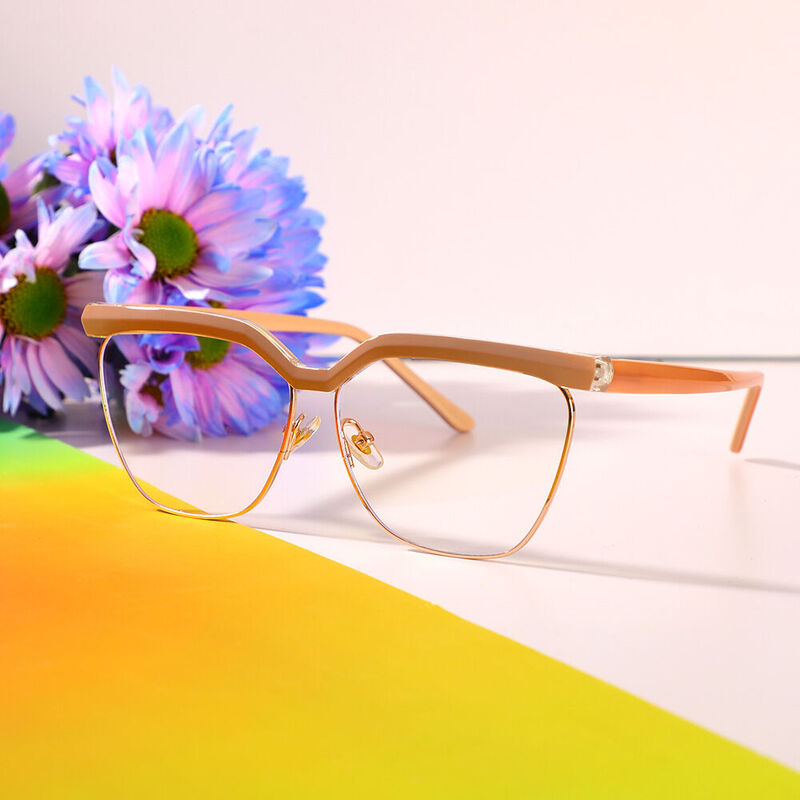 Gaskell Aviator Pink Glasses