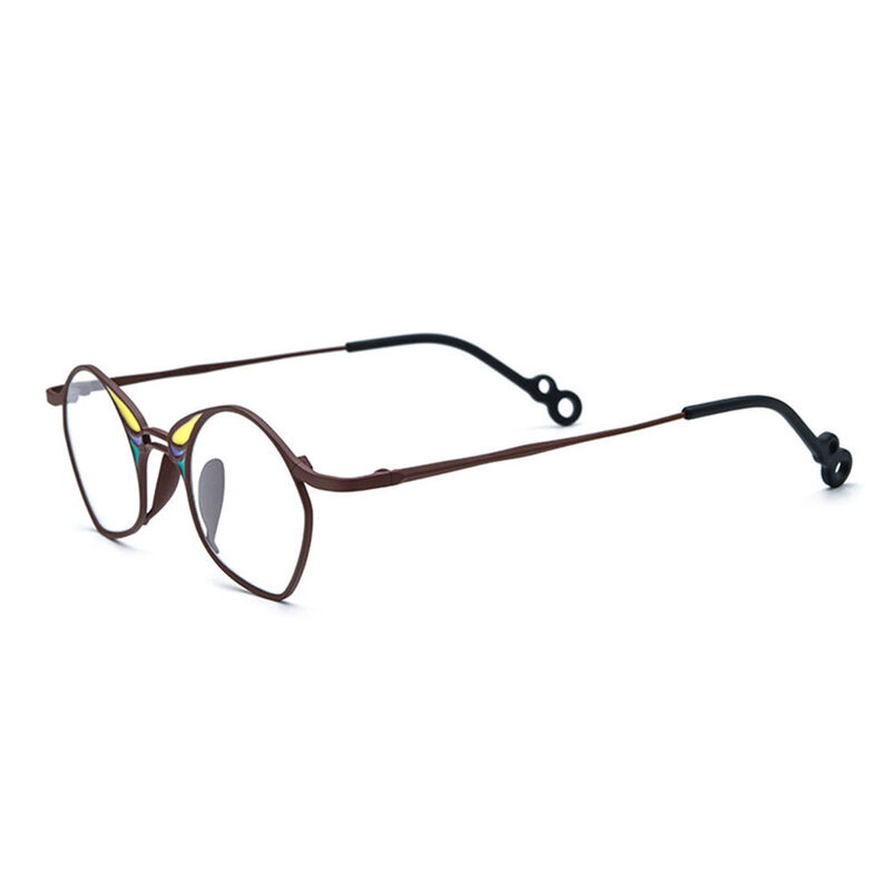 Maria Geometric Brown Glasses