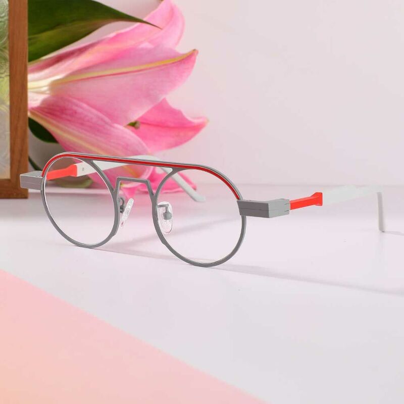 Harrima Aviator Grey Glasses