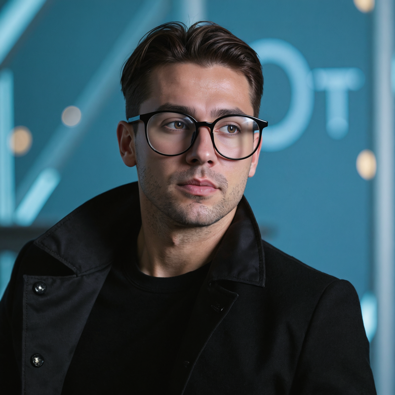 Ethel Runde Schwarze Brille