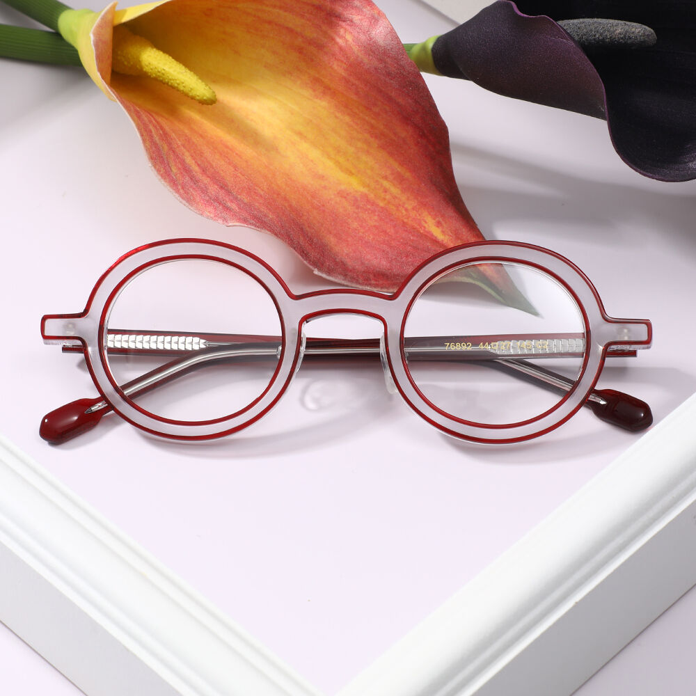Lunettes de Vue Cheryoa Ronde Rouge