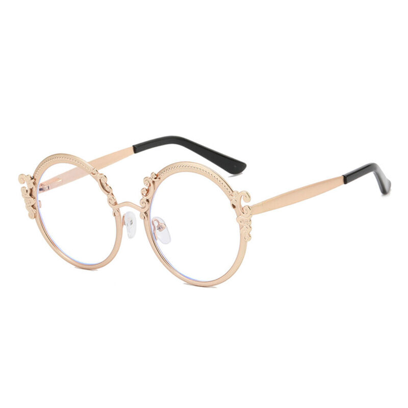 Juliana Round Gold Glasses