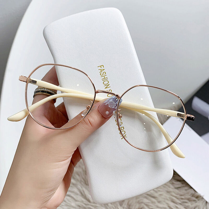 Gosse Round Rose Gold Glasses