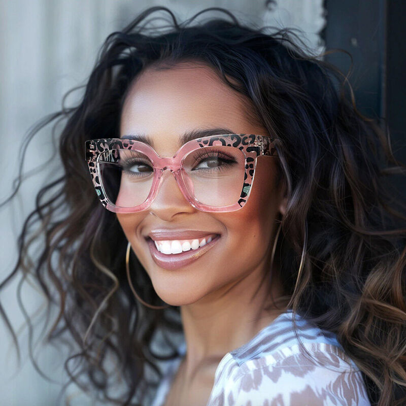 Lamb Cat Eye Pink Glasses