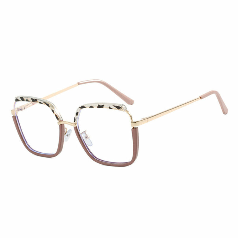 Lizzie Geometric Brown Glasses