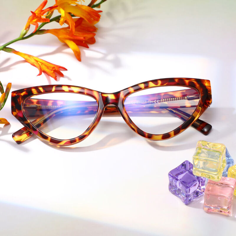 Buckle Cat Eye Schildkröte Brille