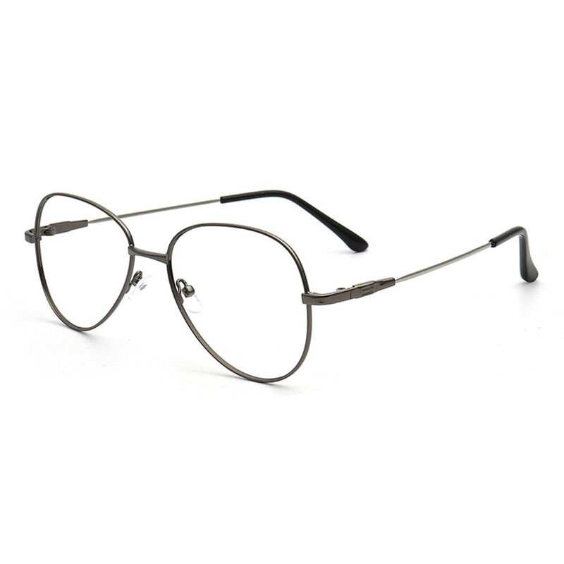 Hutt Aviator Gunmetal Glasses