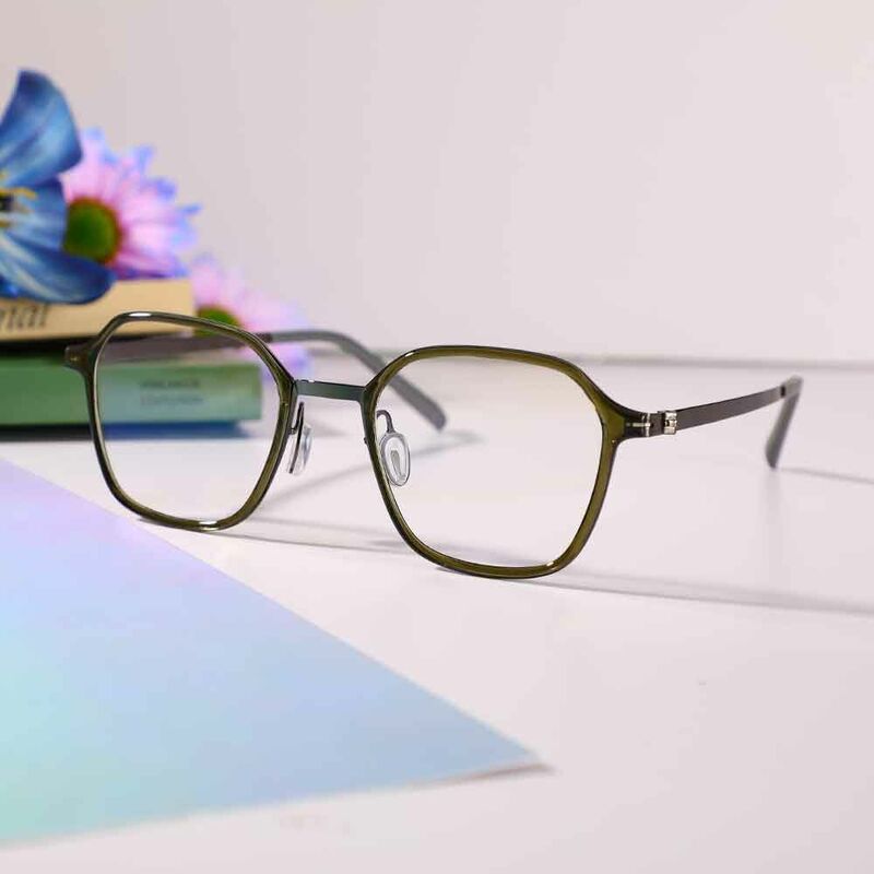 Lunettes de Vue Coli Géométrique Vert
