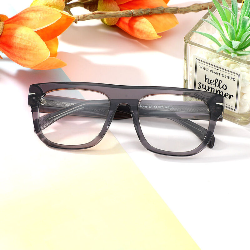Laura Aviator Grey Glasses