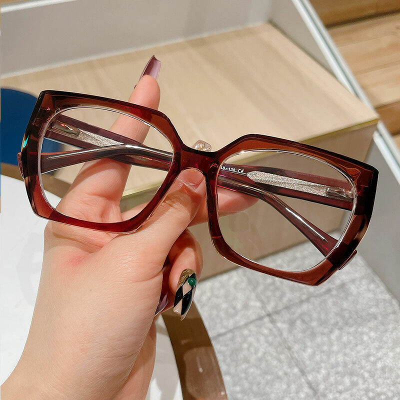 Sophy Cat Eye Brown Glasses