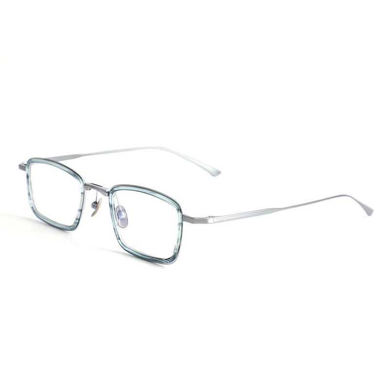 Chester Rectangle Blue Glasses