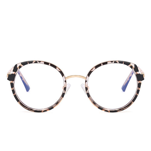 Abelina Round Leopard Glasses