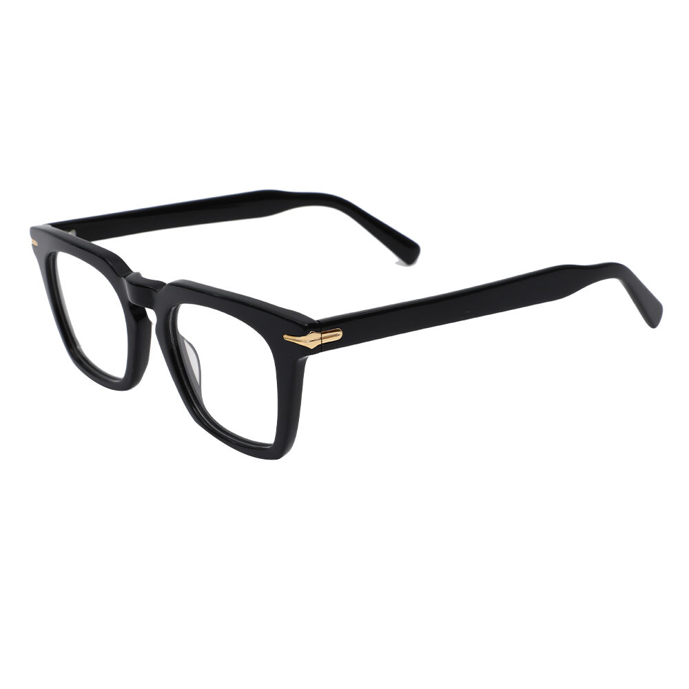 Zecharia Square Black Glasses