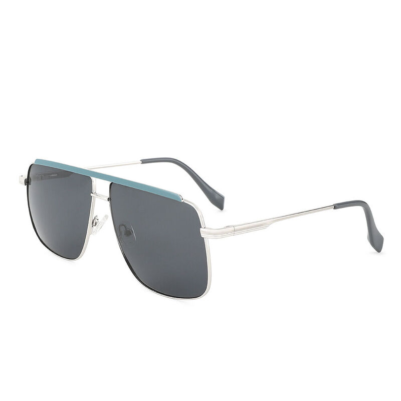 Retro Fame Aviator Green Sunglasses