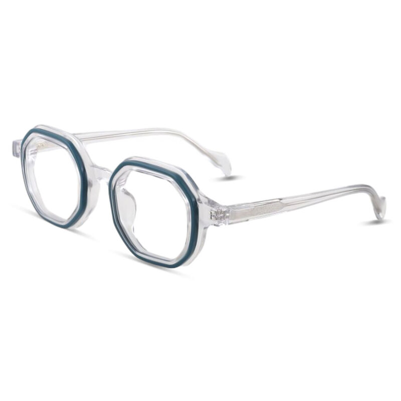Ross Geometric Clear Glasses