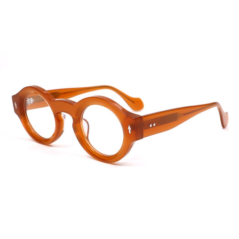 Oswal Round Orange Glasses