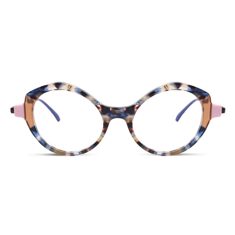 Nelilu Cat Eye Blue Glasses