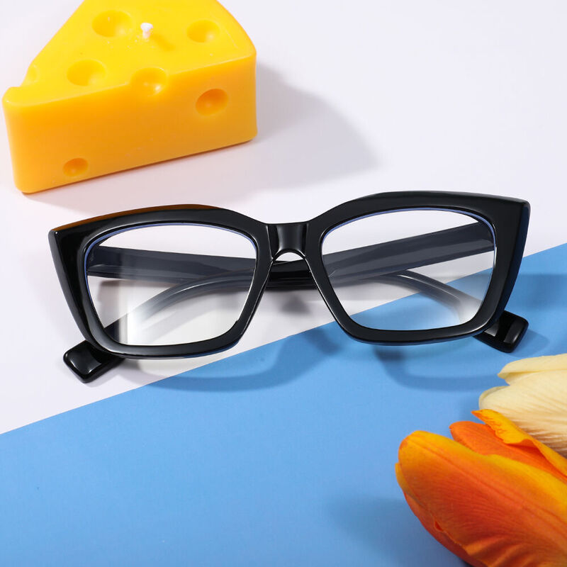 Delia Cat Eye Black Glasses