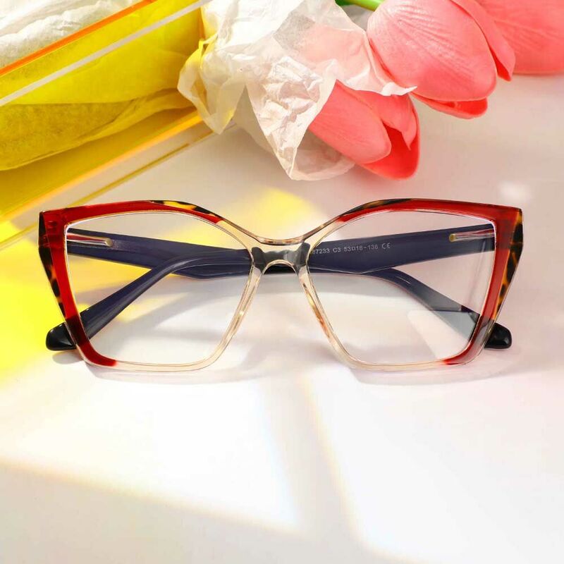 Whitehea Cat Eye Red Glasses
