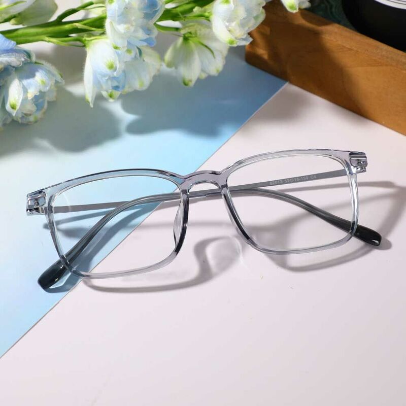 Wells Rectangle Blue Glasses
