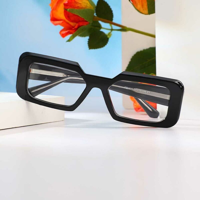 Lunettes de Vue Channing Rectangle Noir