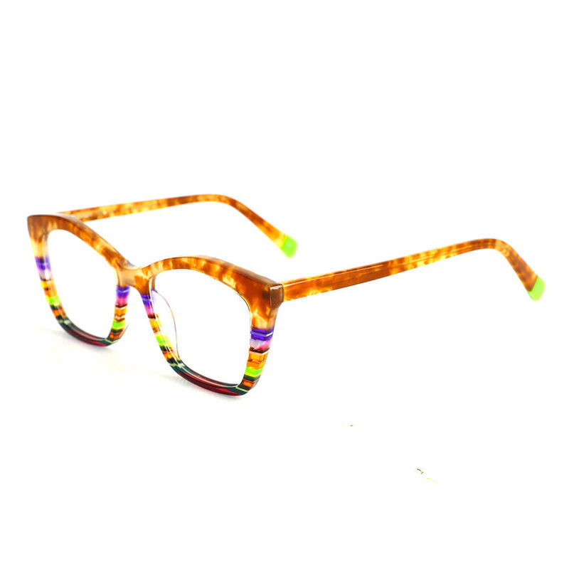 Ophelia Cat Eye Orange Glasses