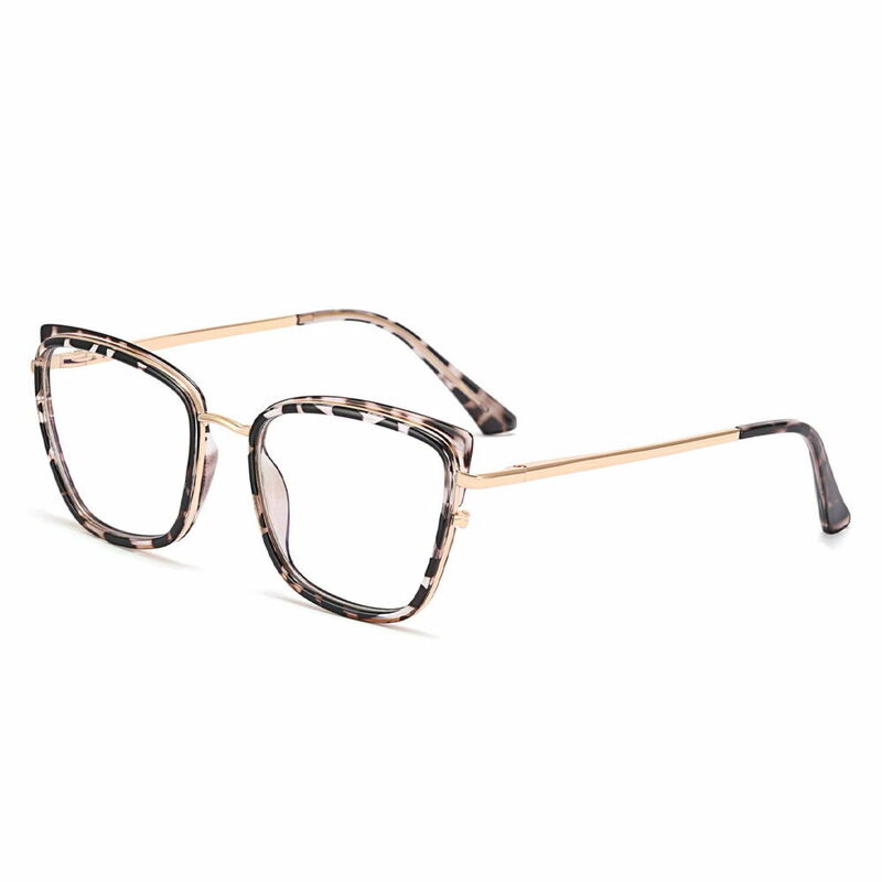 Adamaris Cat Eye Leopard Glasses
