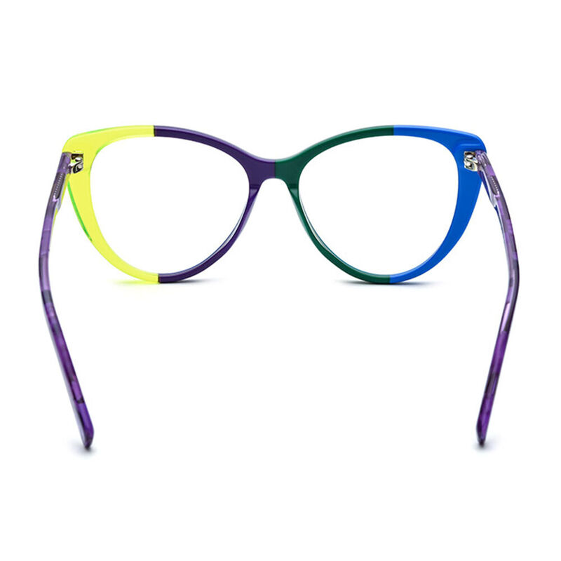 Ismail Cat Eye Purple Glasses