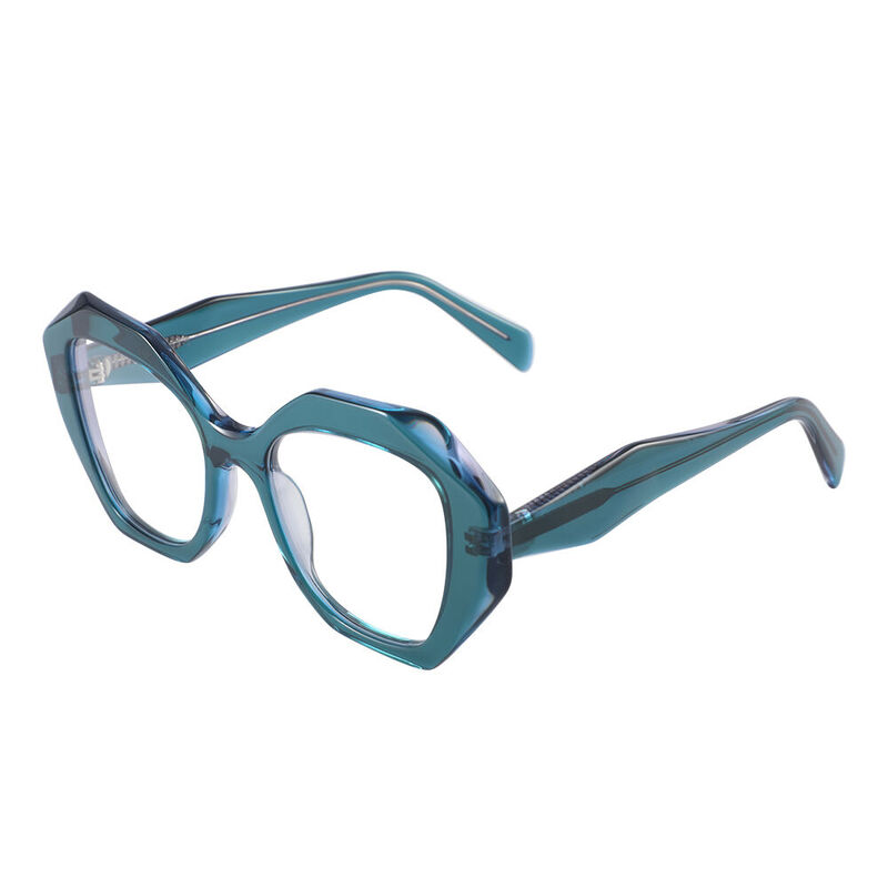 Hixon Cat Eye Blue Glasses