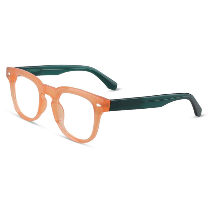 Gould Square Orange Glasses