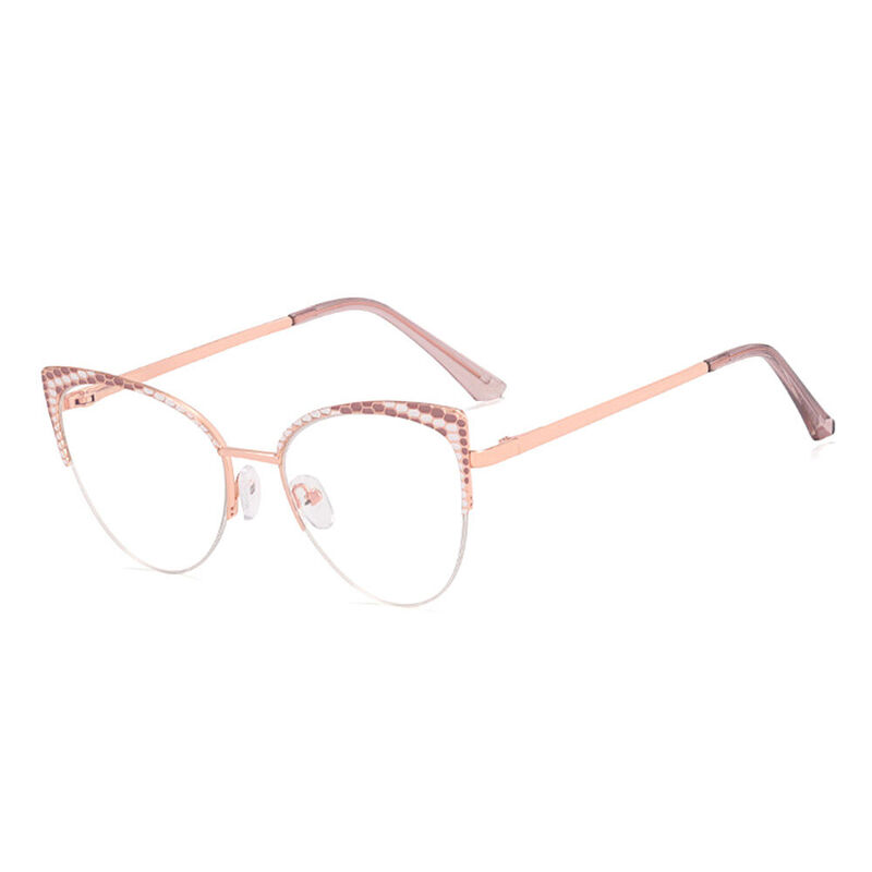 Dulce Cat Eye Pink Glasses