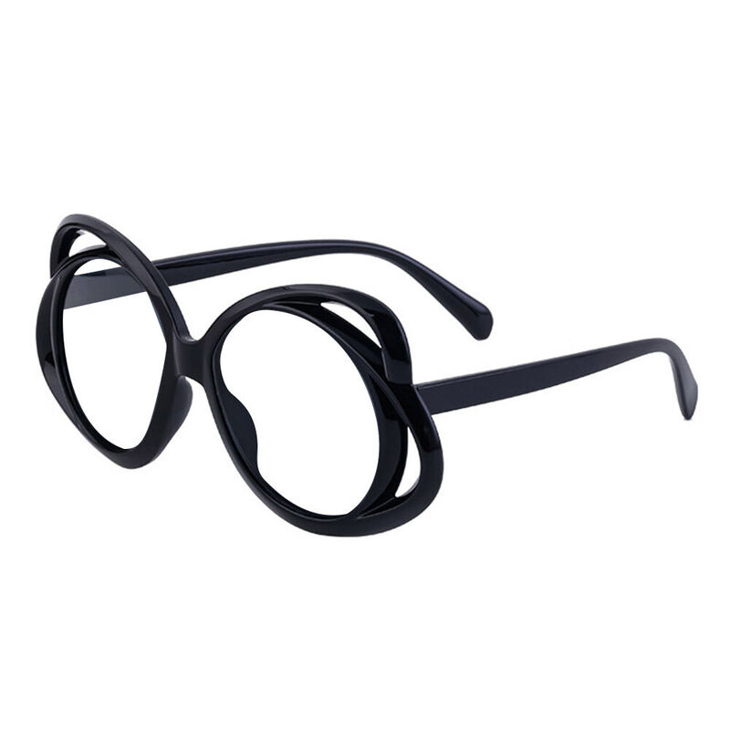 Harold Round Black Glasses