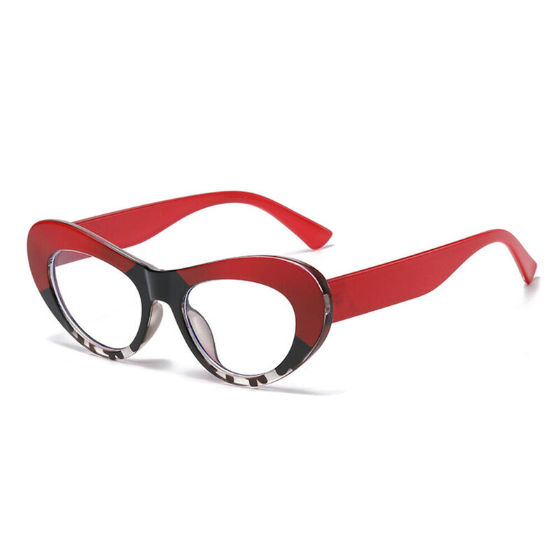 Ina Cat Eye Red Glasses