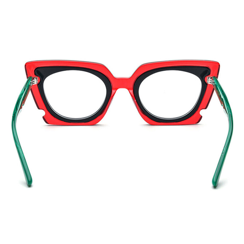 Noah Cat Eye Red Glasses