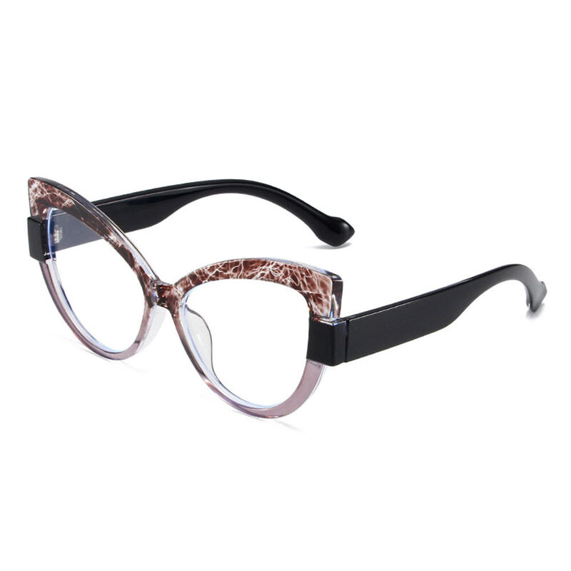 Eileo Cat Eye Brown Glasses