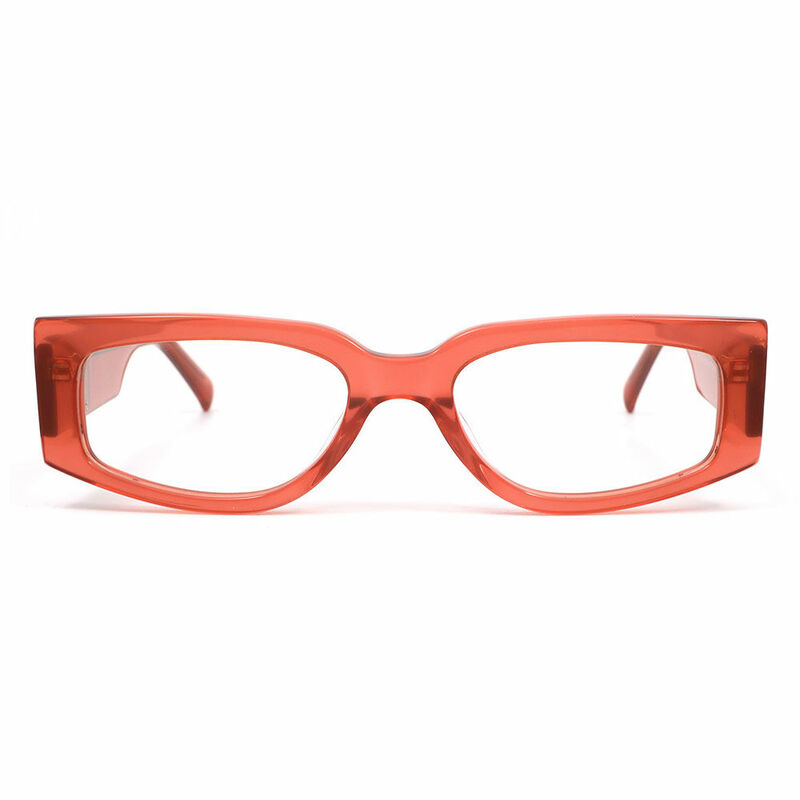 Olg Oval Red Glasses