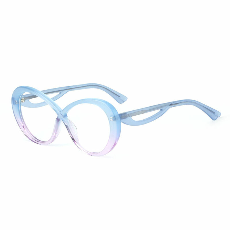 Ellit Oval Blue Glasses