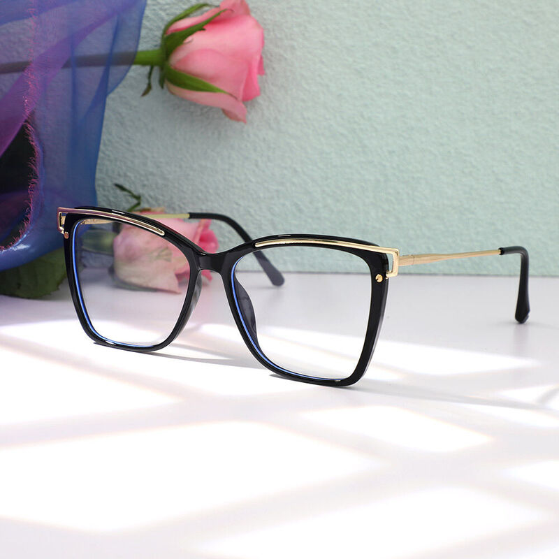 Anderio Cat Eye Black Glasses