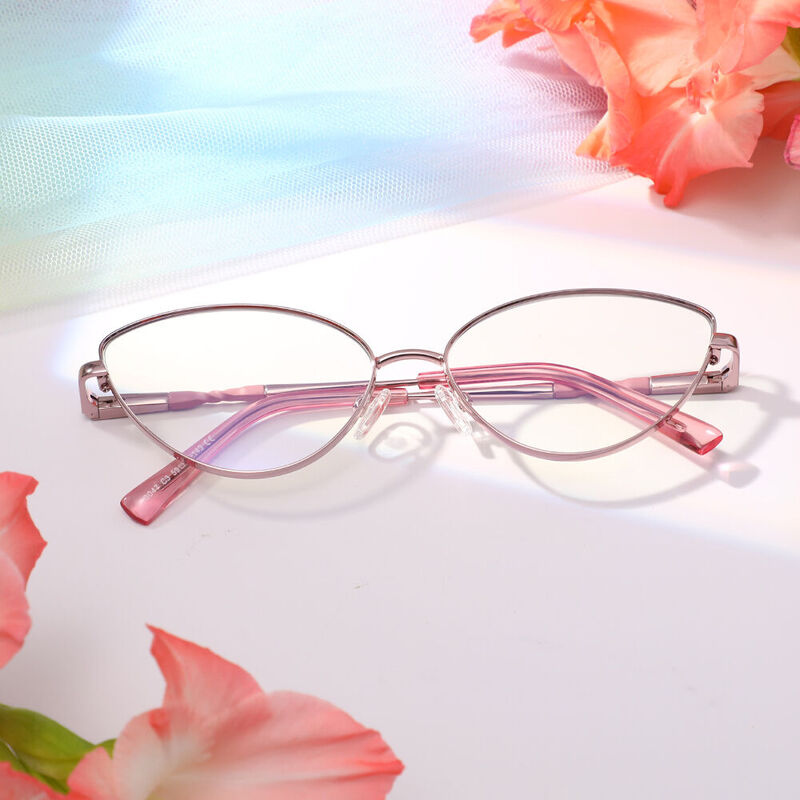 Holmes Cat Eye Pink Glasses