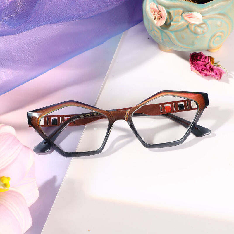 Darcy Cat Eye Braune Brille