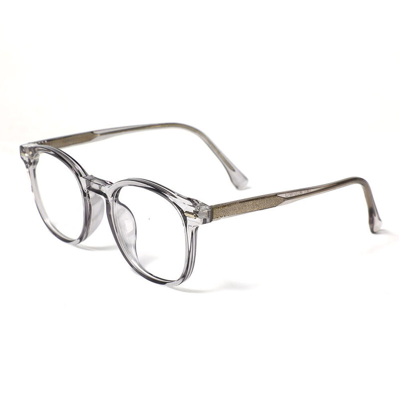 Scripps Round Gray Glasses