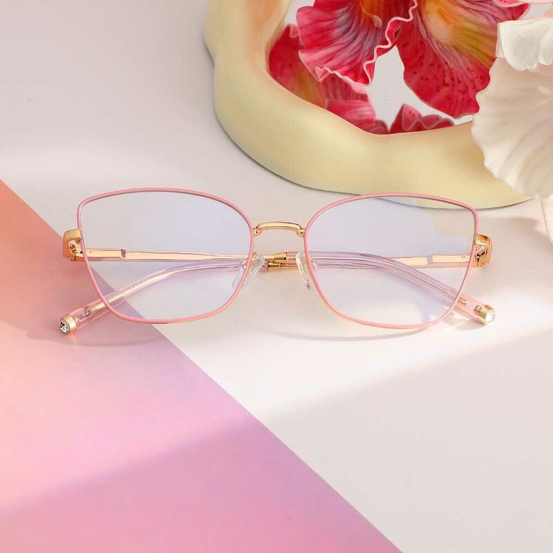 Donna Cat Eye Rosa Brillen