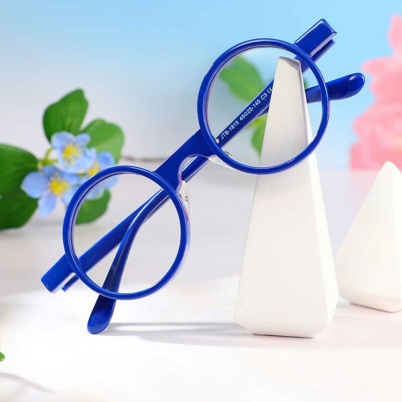 Orville Runde Blaue Brille