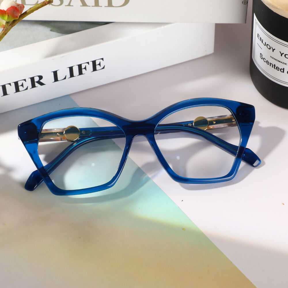 Rhodes Cat Eye Blue Glasses