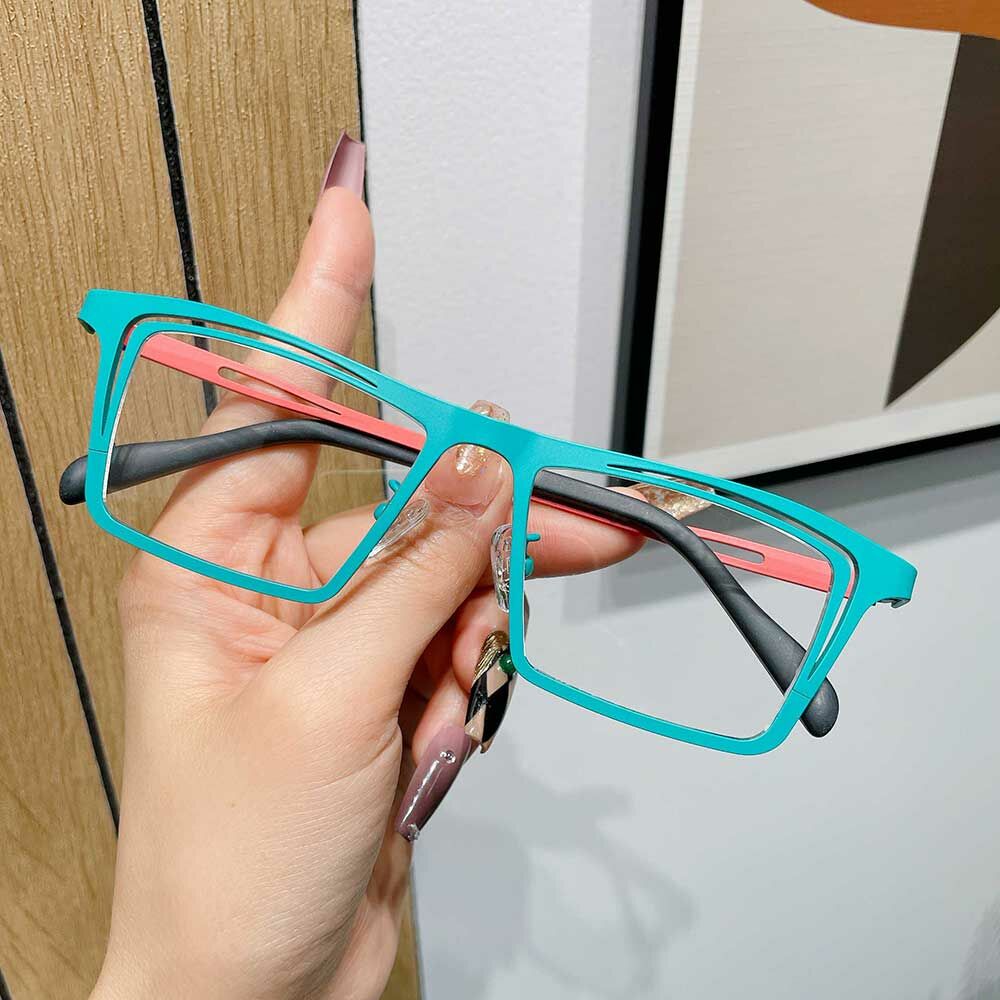 Marina Rectangle Blue Glasses